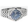 Image 4 : Rolex Mens Stainless Steel Sapphire and Diamond Datejust