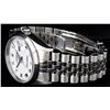 Image 8 : Rolex Men's Stainless Steel White Roman Datejust Wristwatch