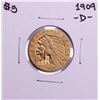 Image 1 : 1909-D $5 Indian Head Half Eagle Gold Coin