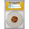 Image 2 : ND Lincoln Memorial Cent Coin Error Struck Thru Late Stage Capped Die ANACS MS62 RED