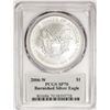 Image 2 : 2006-W $1 Burnished American Silver Eagle Coin PCGS SP70 Gary Whitley Signature