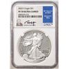 Image 1 : 2022-S $1 Proof American Silver Eagle Coin NGC PF70 Ultra Cameo Edmund Moy Signature