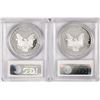 Image 2 : Lot of 2004-W & 2005-W $1 Proof American Silver Eagle Coins PCGS PR70DCAM