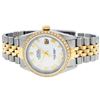 Image 5 : Rolex Mens Two Tone White Roman Diamond Datejust Wristwatch