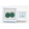 #148-UNHEATED LARIMAR 5.90CT & GREEN JADE 22.00CT