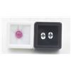 Image 1 : #85- UNHEATD WHITE TOPAZ 1.80CT & RED RUBY 3.60CT