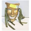 Image 1 : VINTAGE BRASS JOKERS MASK, SOME PETINA