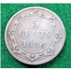 Image 1 : 21) NEWFOUNDLAND 1896 QUEEN VICTORIA 5 CENT COIN,