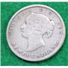 Image 2 : 21) NEWFOUNDLAND 1896 QUEEN VICTORIA 5 CENT COIN,
