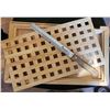 Image 1 : 30)  ALL NATURAL WOODEN CUTTING BORAD WITH OPEN