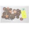 Image 1 : ASSORTED OLD CANADIAN 1 CENT COINS