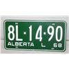 Image 1 : NEW 1968 UNUSED LICENSE PLATE