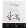 Image 1 : NEW SILVER TONE RHINESTONE ACCENT BALLERINA DROP