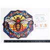 Image 1 : NEW 9" DIAMETER BEE THEME WINDOW STICKER