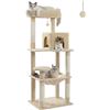 Image 1 : NEW PEQUILTI CAT SLEEPING TREE WITH SCRATCHING