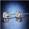 Image 4 : 2 CT GRA CERTIFIED MOISSANITE 925 SILVER EARRINGS