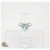 Image 1 : BLUE TOPAZ 925 STAMPED RING SIZE 6.75