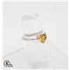 Image 2 : CITRINE IN 925 STAMPED RING SIZE 6.75