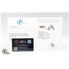 Image 2 : #48-3.00 CT GRA CERTIFIED ROUND BRILLIANT CUT