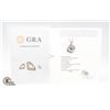 Image 2 : #39-1.00 CT FLOATING GRA CERTIFIED ROUND BRILLIANT