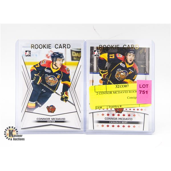 2 CONNOR MCDAVID ROOKIE CARDS