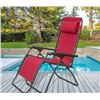 Image 1 : NEW ZERO GRAVITY BURGANDY LOUNGE CHAIR