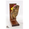 Image 1 : BUDHIST HAND SCULPTURE, METAL
