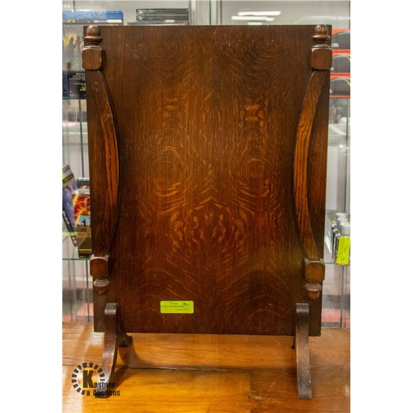 ANTIQUE WOOD FIRE SCREEN