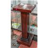 Image 1 : ANTIQUE PEDISTAL PLANT STAND 15" X 15" X 40"