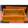 Image 2 : WOODEN STORAGE BOX WITH LID 16" X 29" X 12"