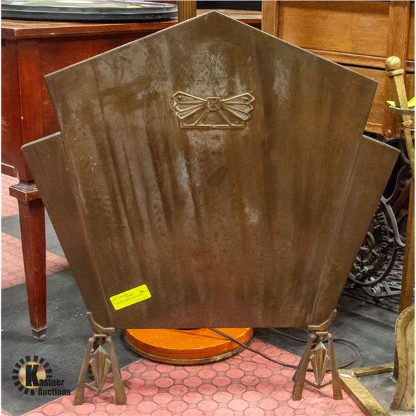 ART DECO METAL FIRE SCREEN