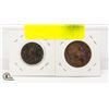 Image 2 : 1906 & 1920 LARGE PENNIES