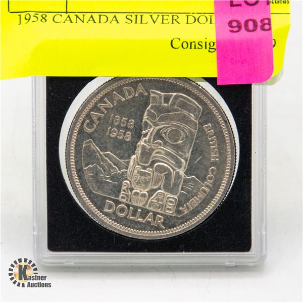 1958 CANADA SILVER DOLLAR