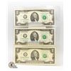 Image 1 : USA 3X$2 NOTES IN SEQUENCE