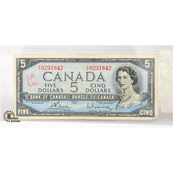 1954 $5 STARTER NOTE