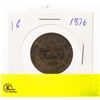 Image 2 : 1876 LARGE ONE-CENT COIN CANADIAN PENNY