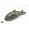 Image 1 : INUIT SOAPSTONE WHALE FIGURINE, SIGNED