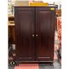Image 1 : ESTATE WOODEN 2 DOOR CABINET 32" X 22" X 48"