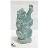 Image 1 : HEAVY CEMENT FROG STATUE 14”TALL