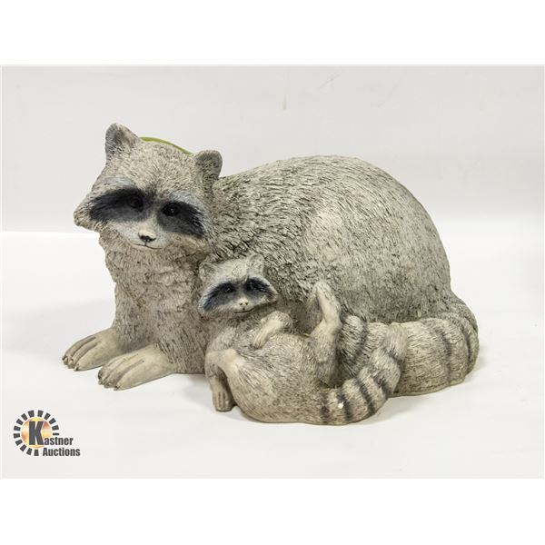 RACOON STATUE 11”TALL