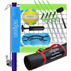 Image 1 : NEW ZDGAO VOLLYBALL NET SET W/HEIGHT ADJUSTABLE