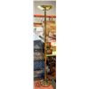 Image 1 : BRASS/METAL STANDING FLOOR LAMP H-71"