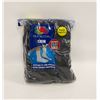 Image 1 : BLACK CREW SOCKS 12-16 SIZE 6-PACK FRUIT OF