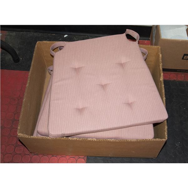 6 CHAIR CUSHIONS 16"X16"