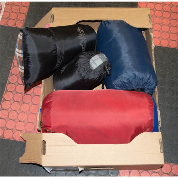 2 SLEEPING BAGS & 2 PILLOWS