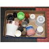 Image 1 : LOT OF ASSORTED SMALL POTS CERAMIC & PLASTIC