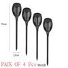 Image 1 : PACK OF 4 PCS 96 LED SOLAR BIG FLAME GARDEN LIGHT
