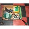 Image 1 : BOX OF GARDEN PLANTERS, SPRINKLERS,