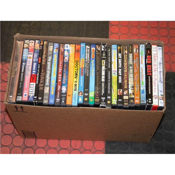 BOX WITH 50 DVDS