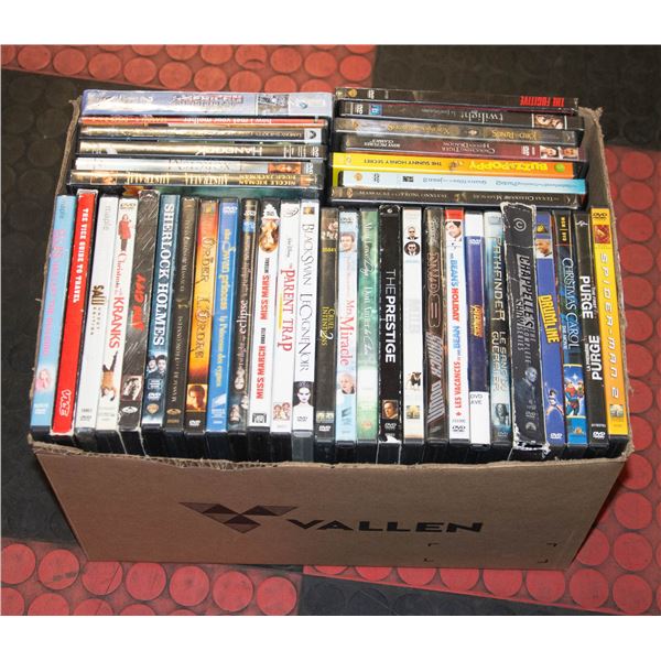 BOX WITH 70+ DVDS